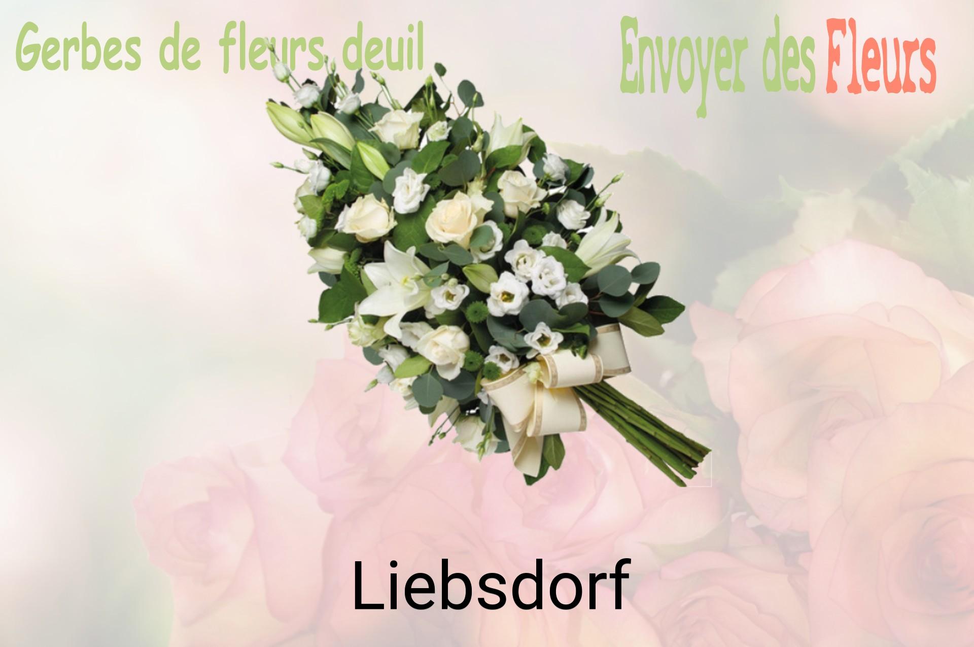 Gerbe de fleurs de deuil livrée à Liebsdorf